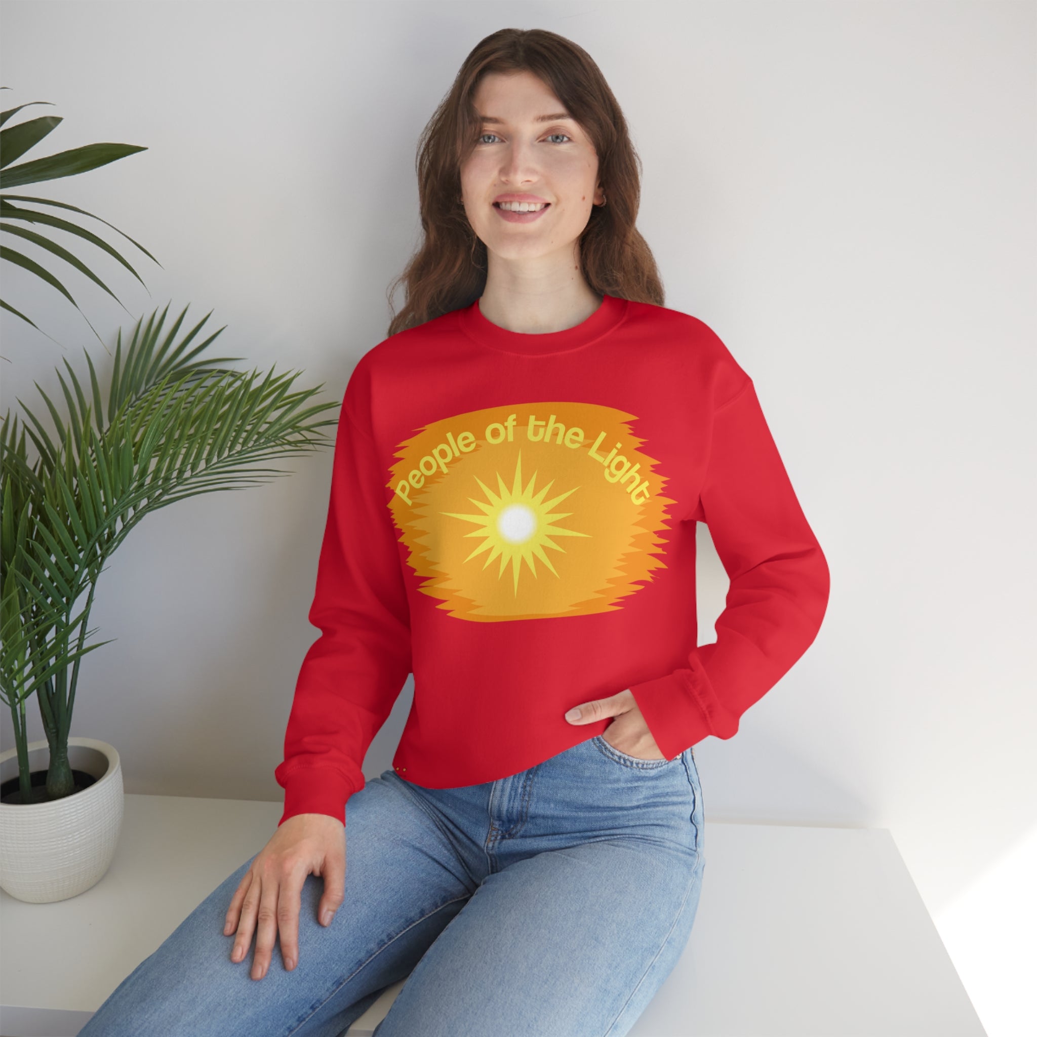 Unisex Heavy Blend Crewneck Sweatshirt People Of The Light