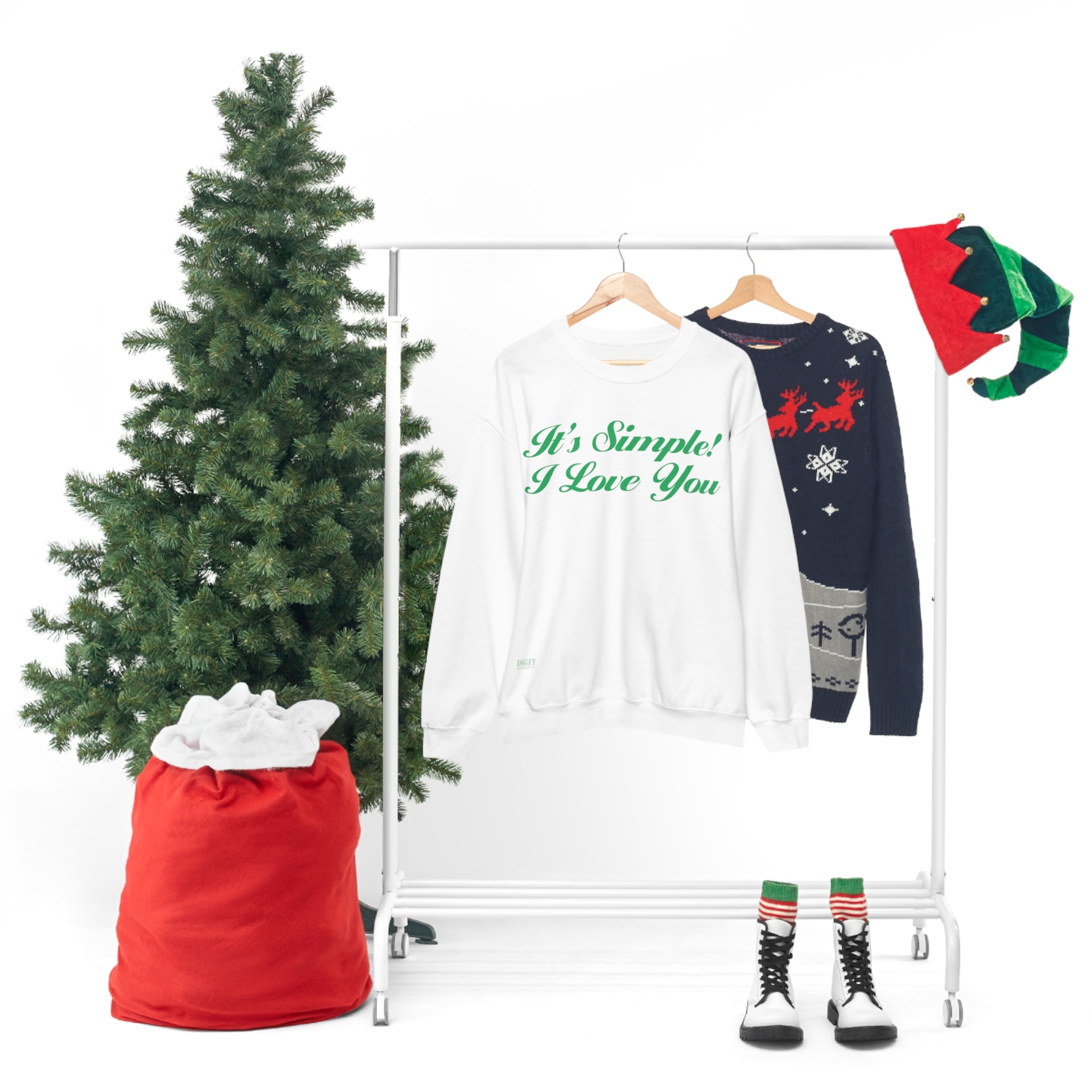 Unisex Heavy Blend Crewneck Sweatshirt...Its Simple...I Love You...