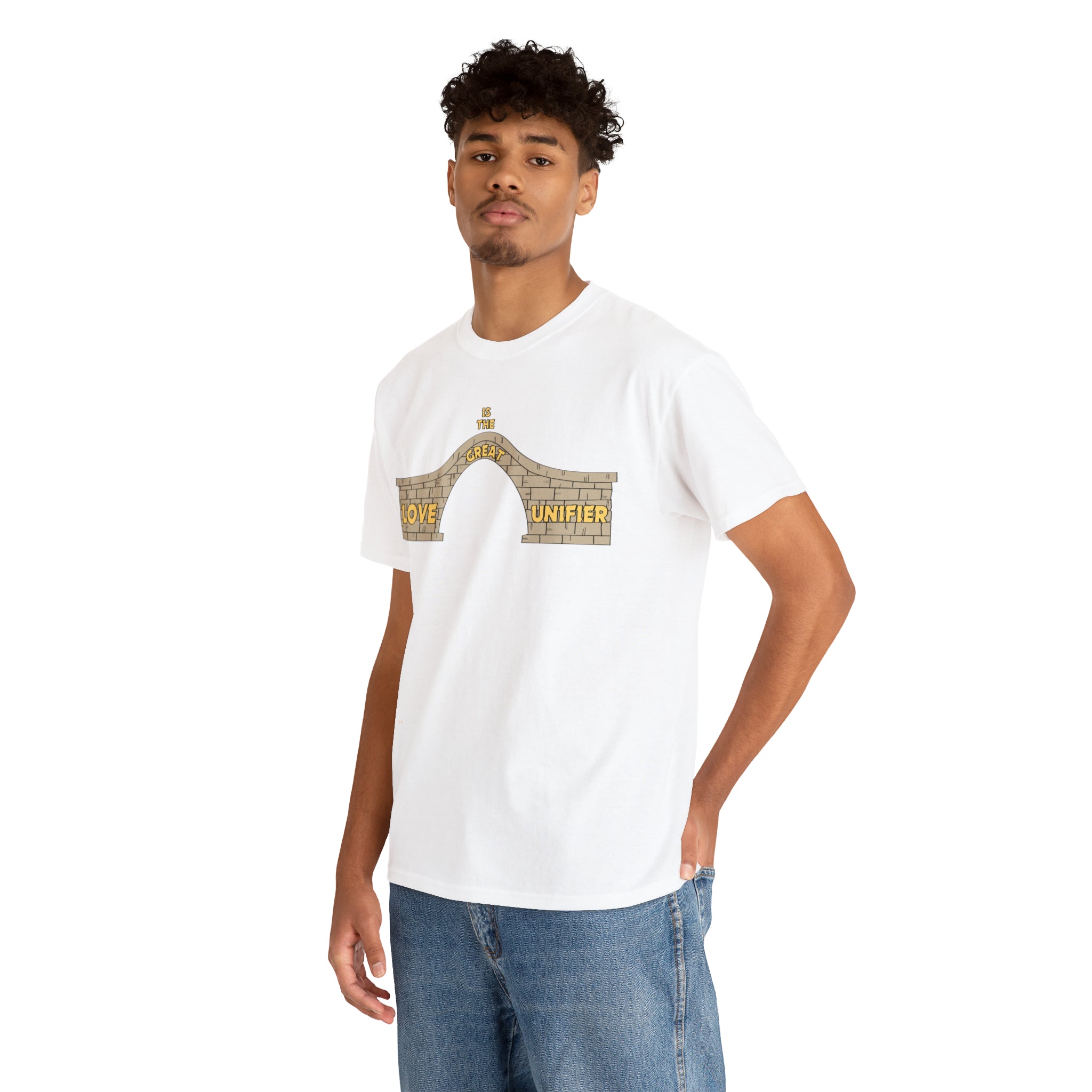 Unisex Heavy Cotton Tee...Love Is The Great Unifier