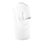 Unisex AOP Cut & Sew Tee...The Mind Never Ages Red Letters