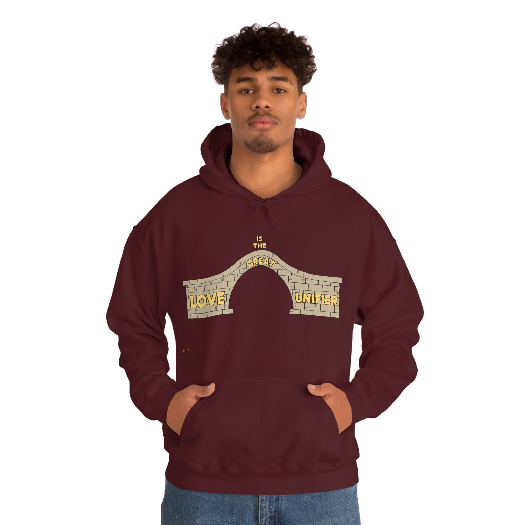 Unisex Heavy Blend Hooded Sweatshirt Love Is The Great Unifier
