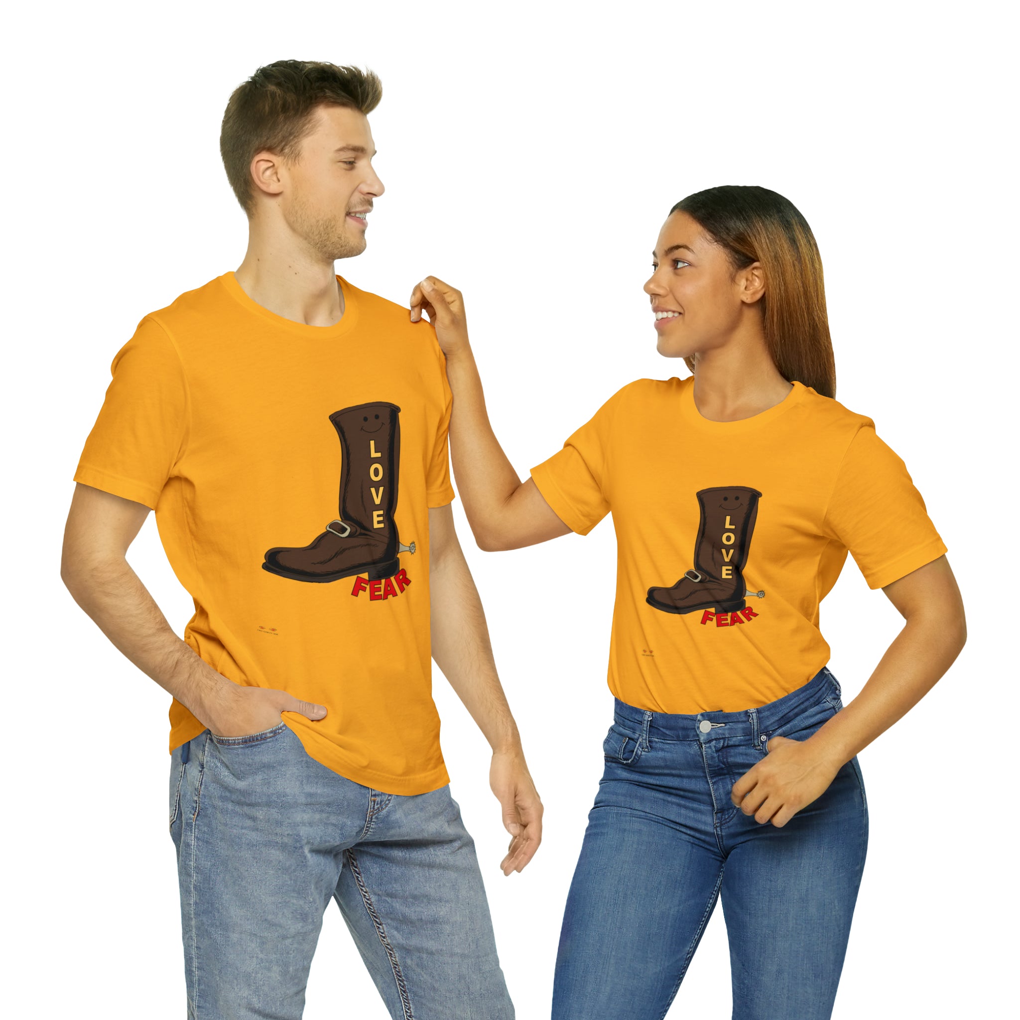 Unisex Jersey Short Sleeve Tee. Love Over Fear