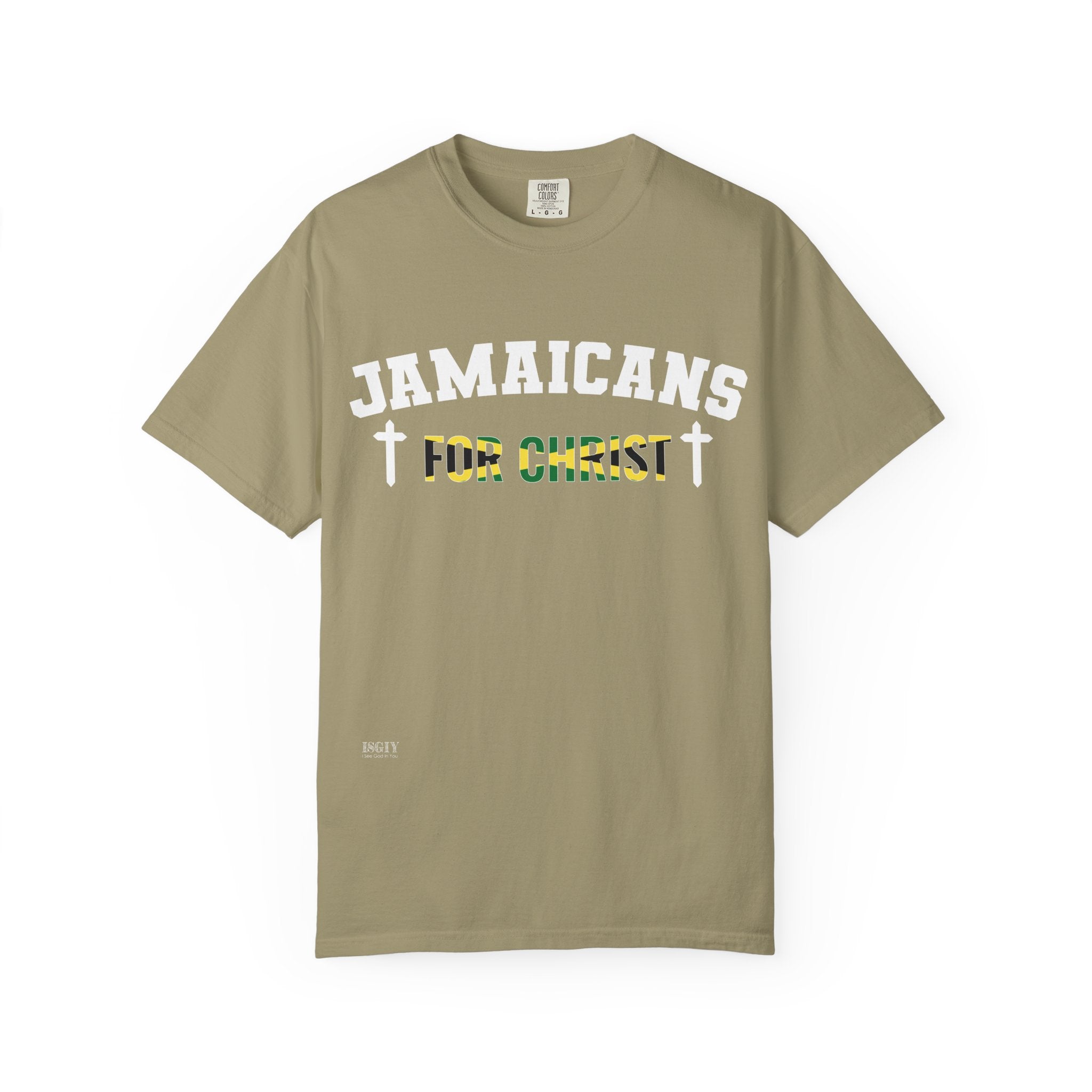 Jamaicans for Christ T-Shirt — Faith & Island Pride Garment-Dyed Tee