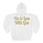 AOP Unisex Pullover Hoodie: I'm In Love With Love....Yel
