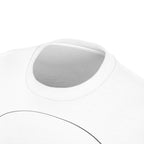 Unisex AOP Cut & Sew Tee...The Mind Never Ages Black Letters