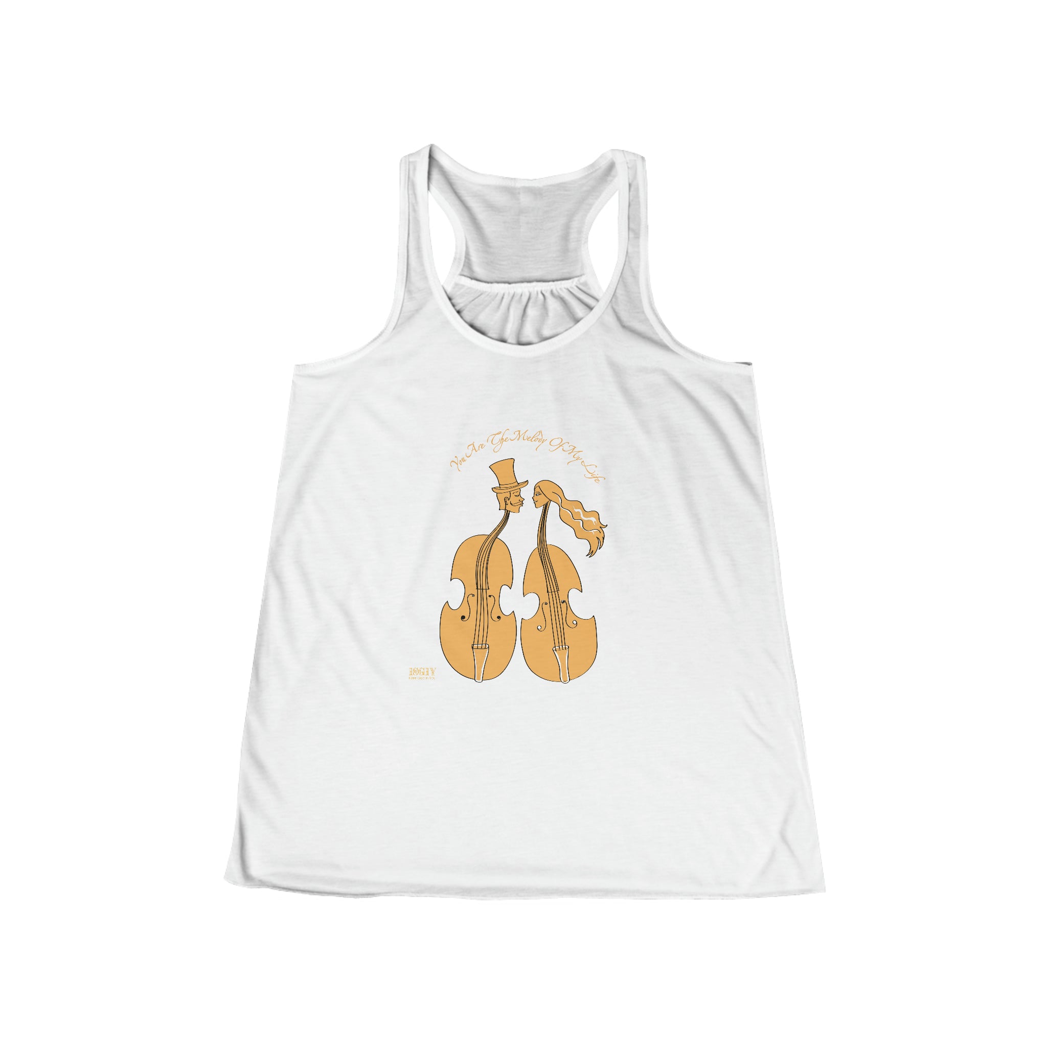 Women's Flowy Racerback Tank. You Are The Melody Of My Life