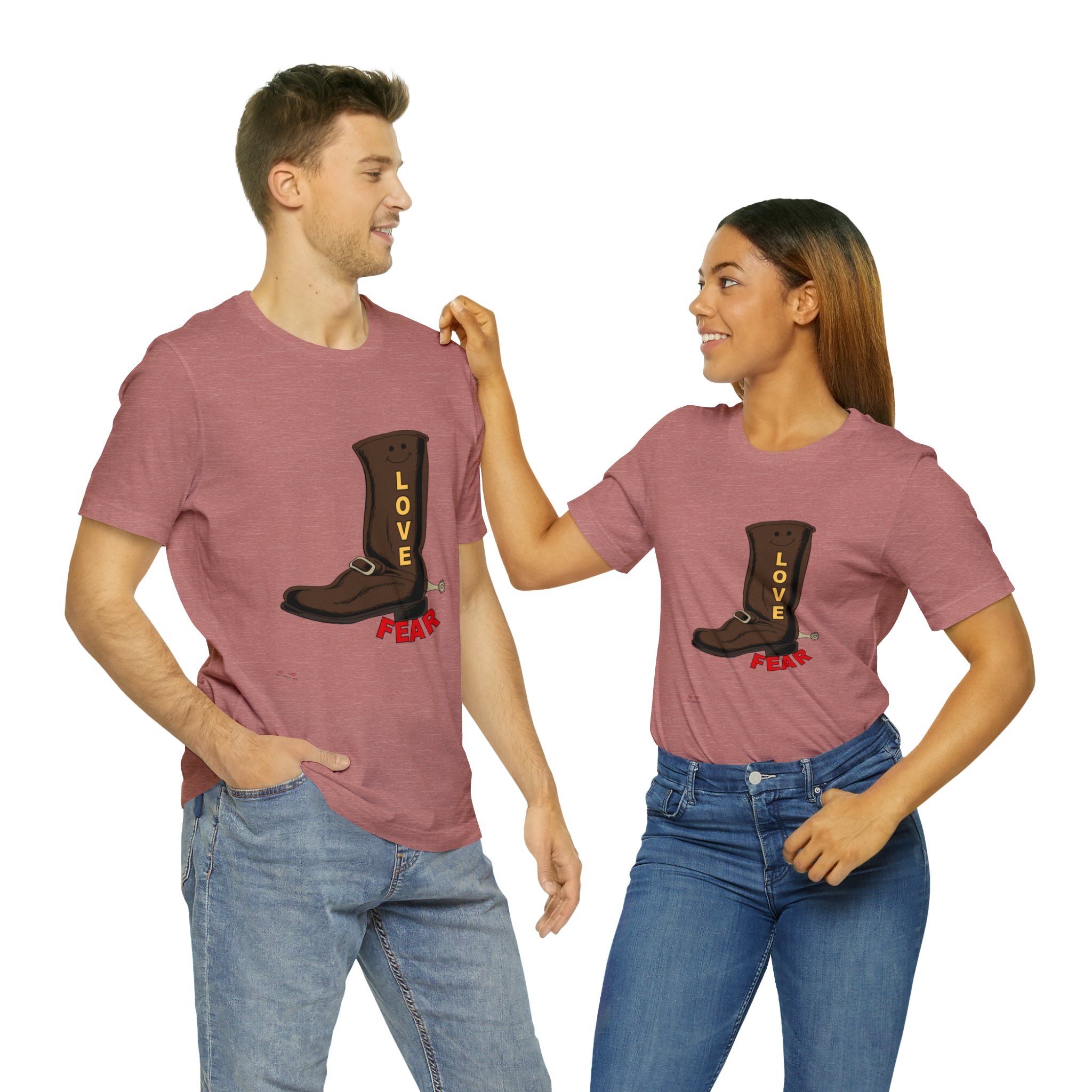 Unisex Jersey Short Sleeve Tee. Love Over Fear