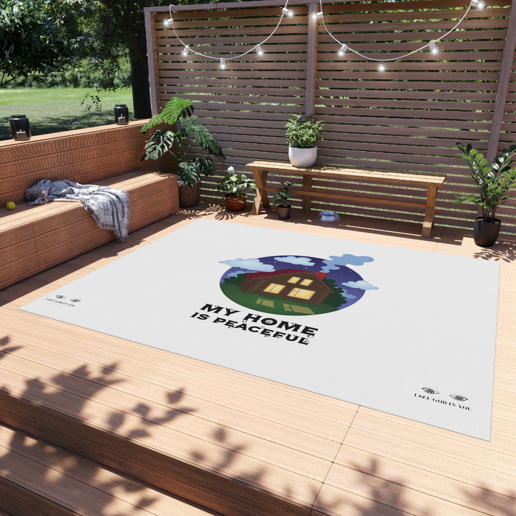 Outdoor Rug. My Home Is Peaceful