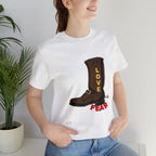 Unisex Jersey Short Sleeve Tee. Love Over Fear