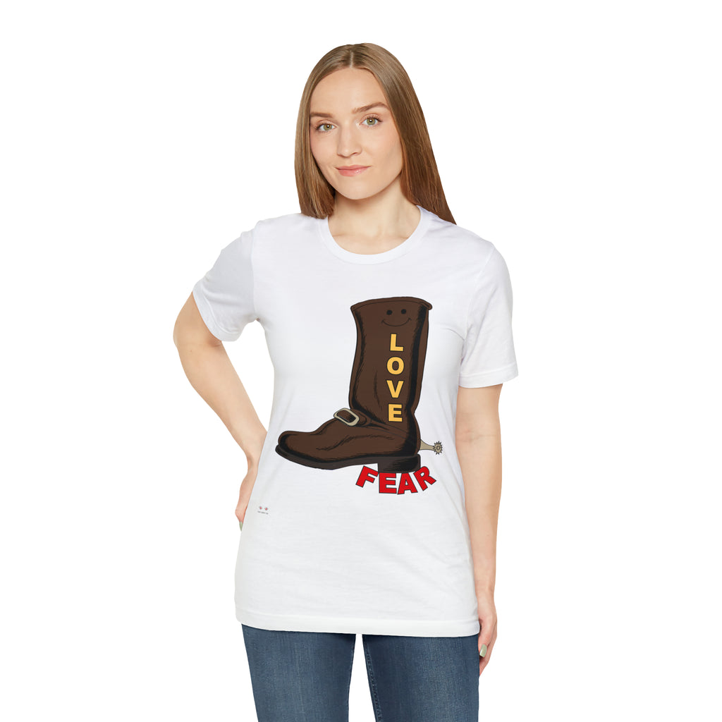 Unisex Jersey Short Sleeve Tee...Love Over Fear