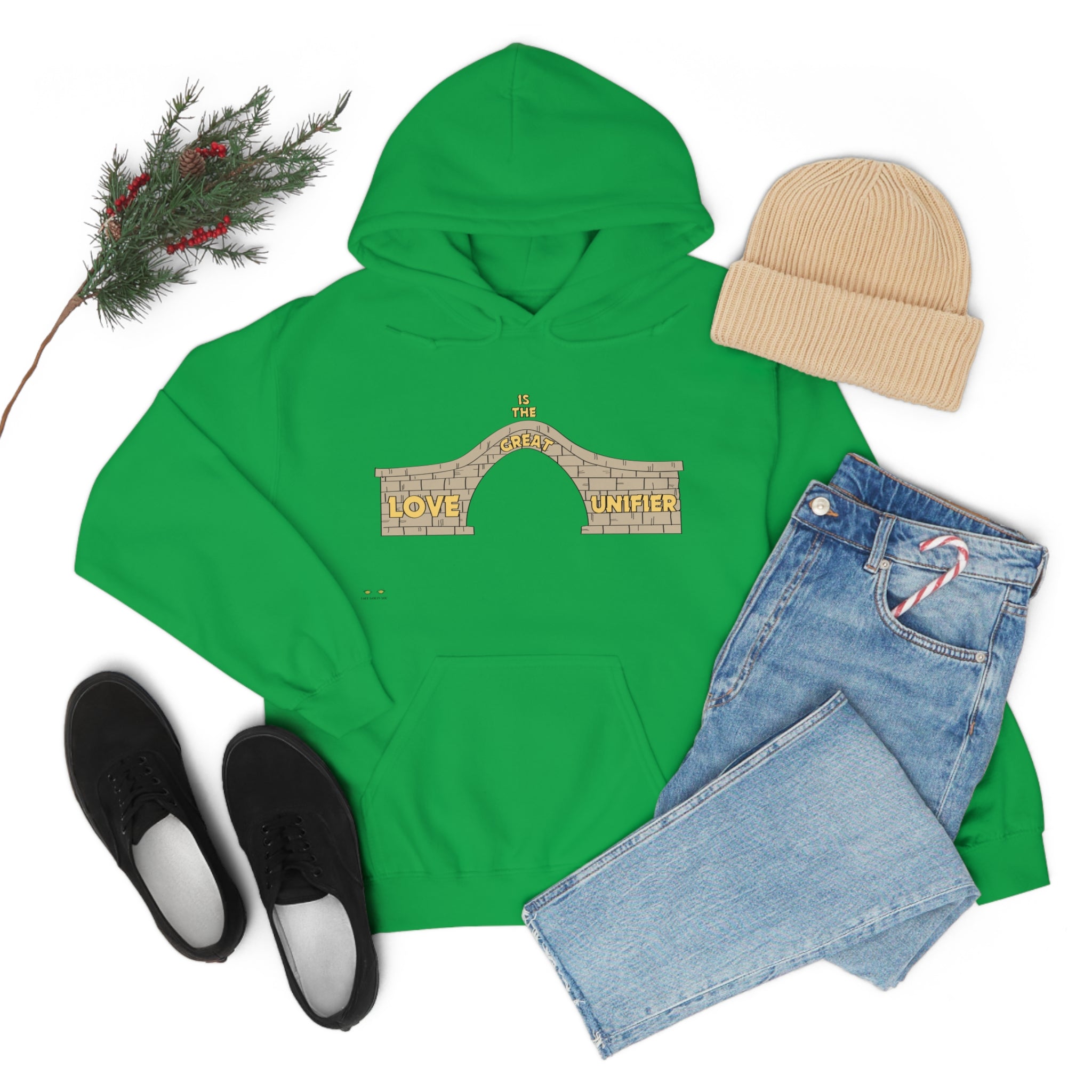 Unisex Heavy Blend Hooded Sweatshirt Love Is The Great Unifier
