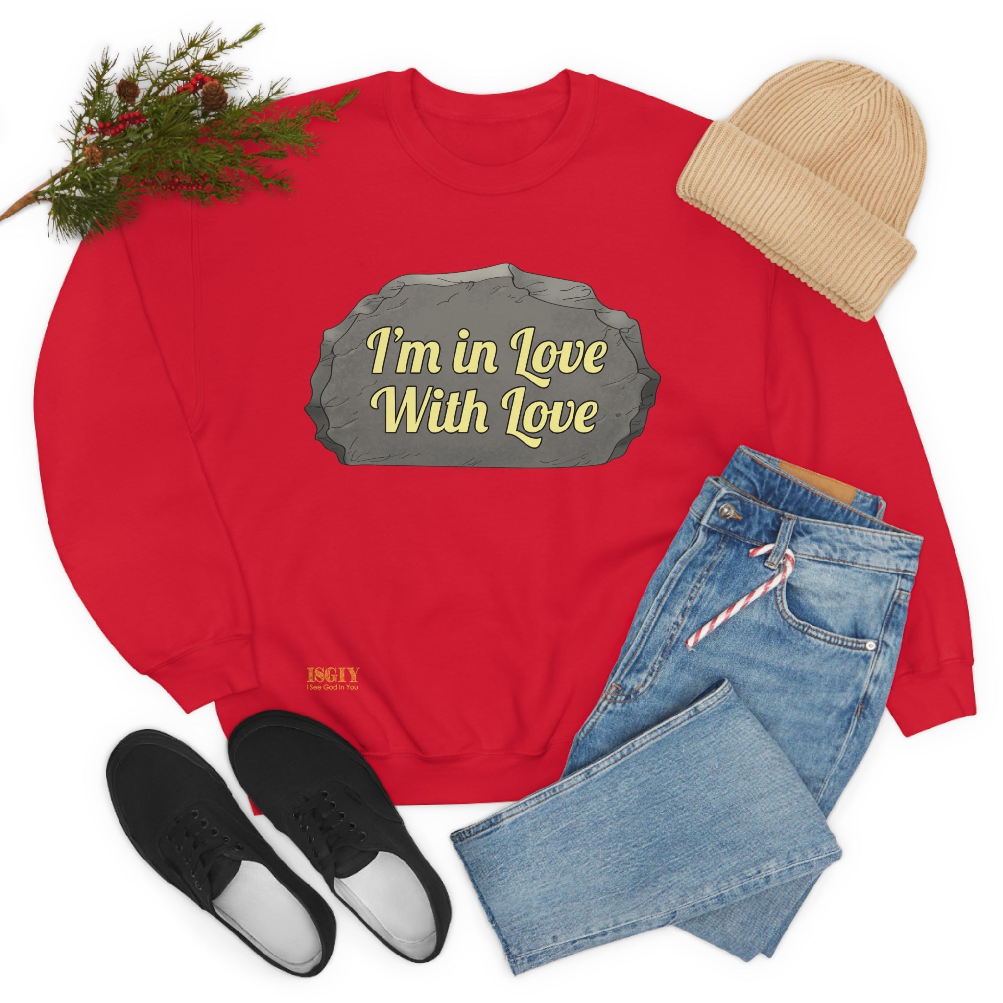 Unisex Heavy Blend Crewneck Sweatshirt In Love With Love