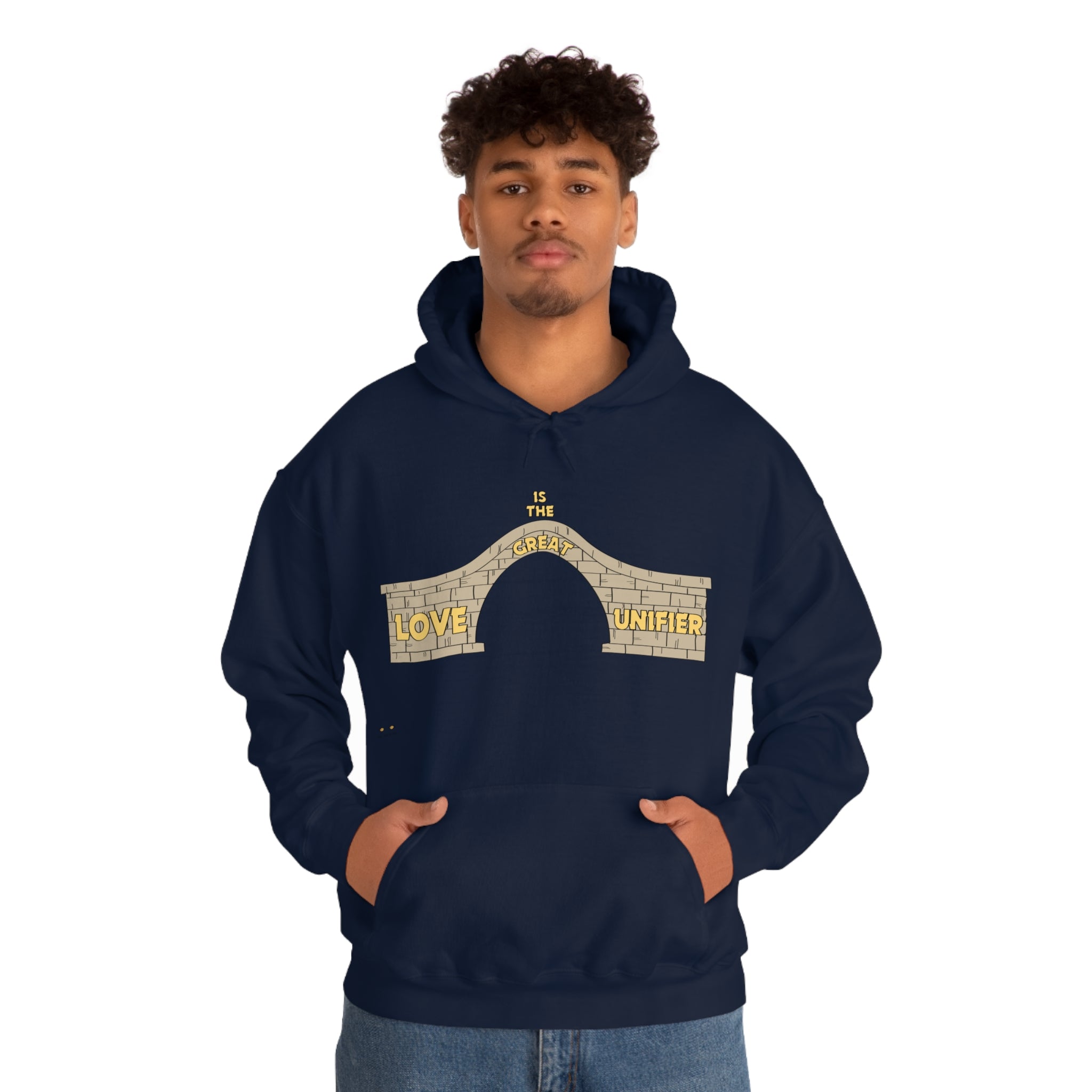 Unisex Heavy Blend Hooded Sweatshirt Love Is The Great Unifier