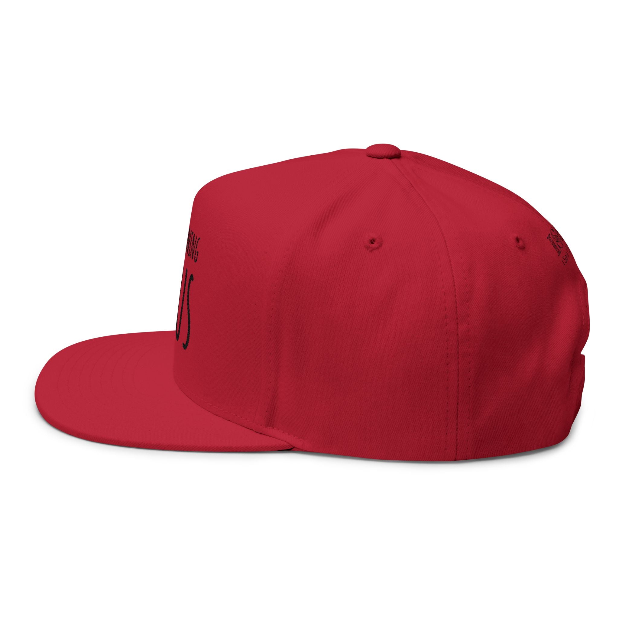 Embroidered Flat Bill Cap — "Good Morning Jesus" Christian Snapback
