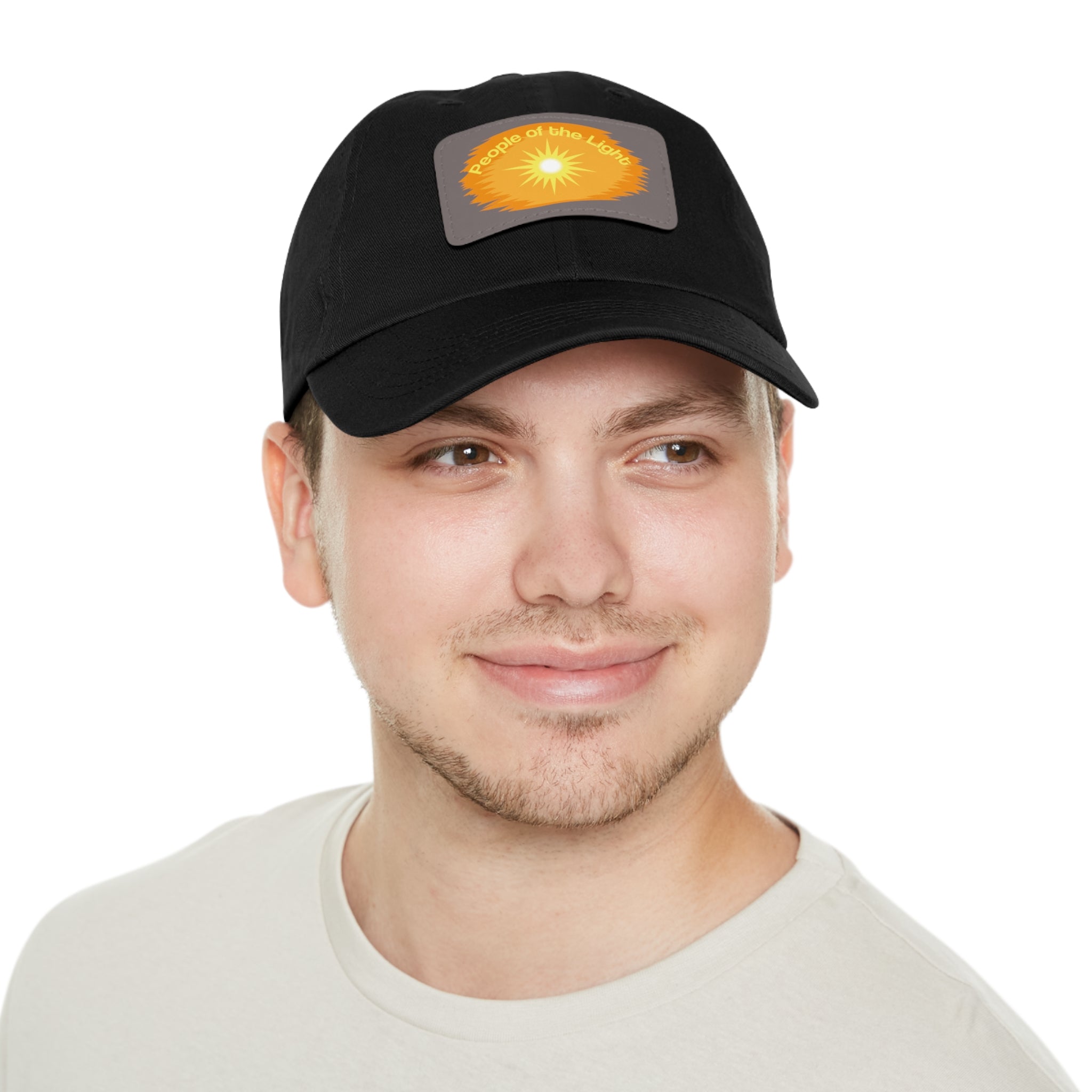 Dad Hat with Leather Patch. People Of The Light