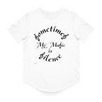 Men's Jersey Curved Hem Tee...Sometimes My Music Is Silence