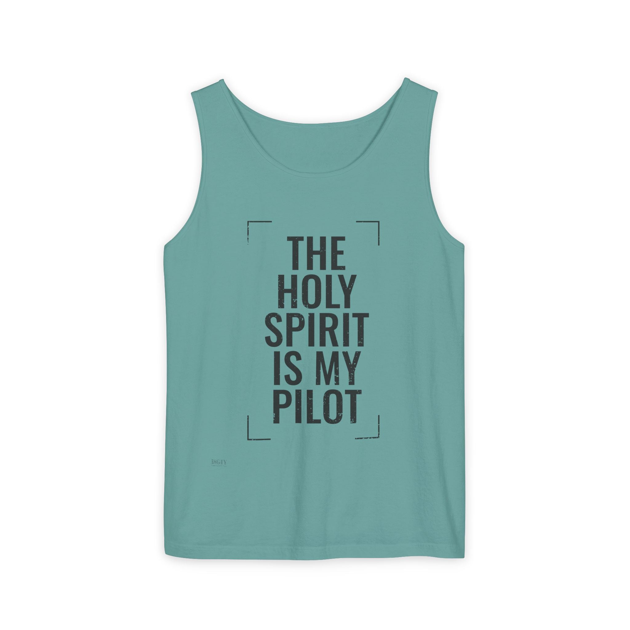 Holy Spirit Is My Pilot Tank Top — Christian Faith Graphic Tank