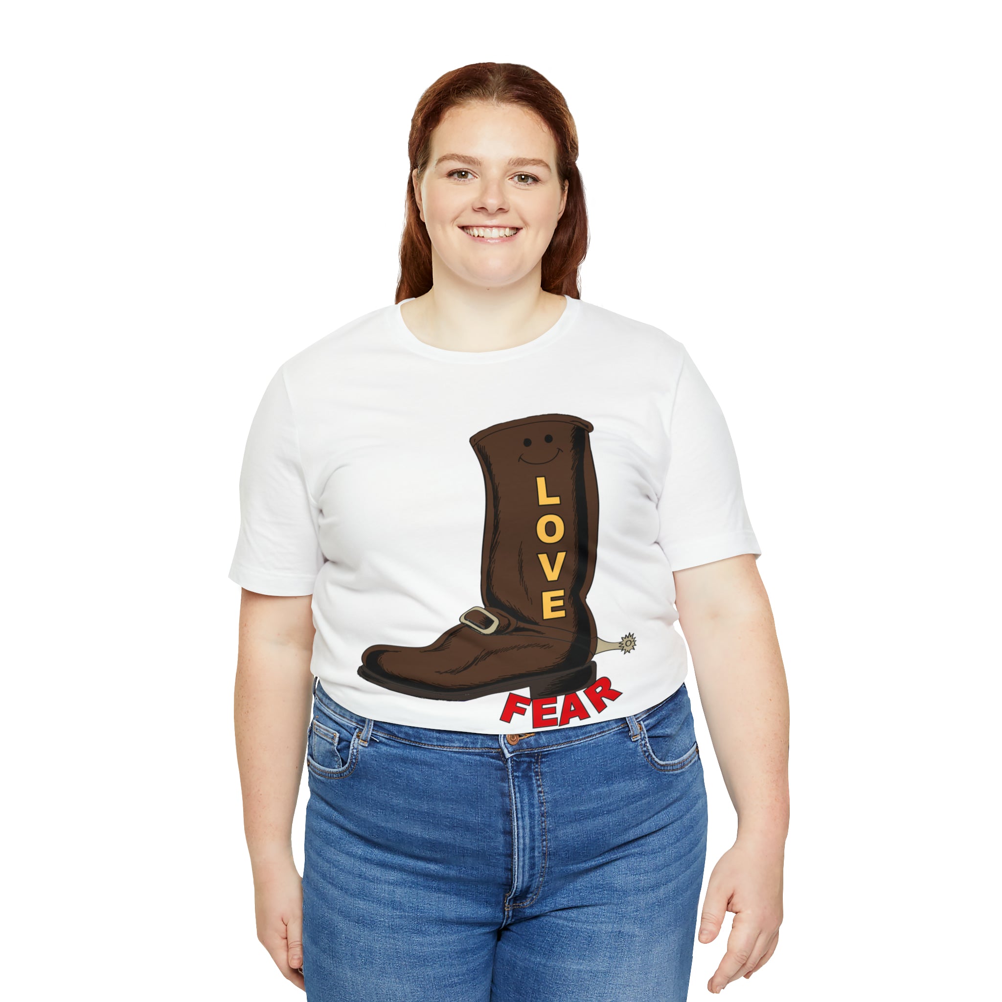 Unisex Jersey Short Sleeve Tee...Love Over Fear