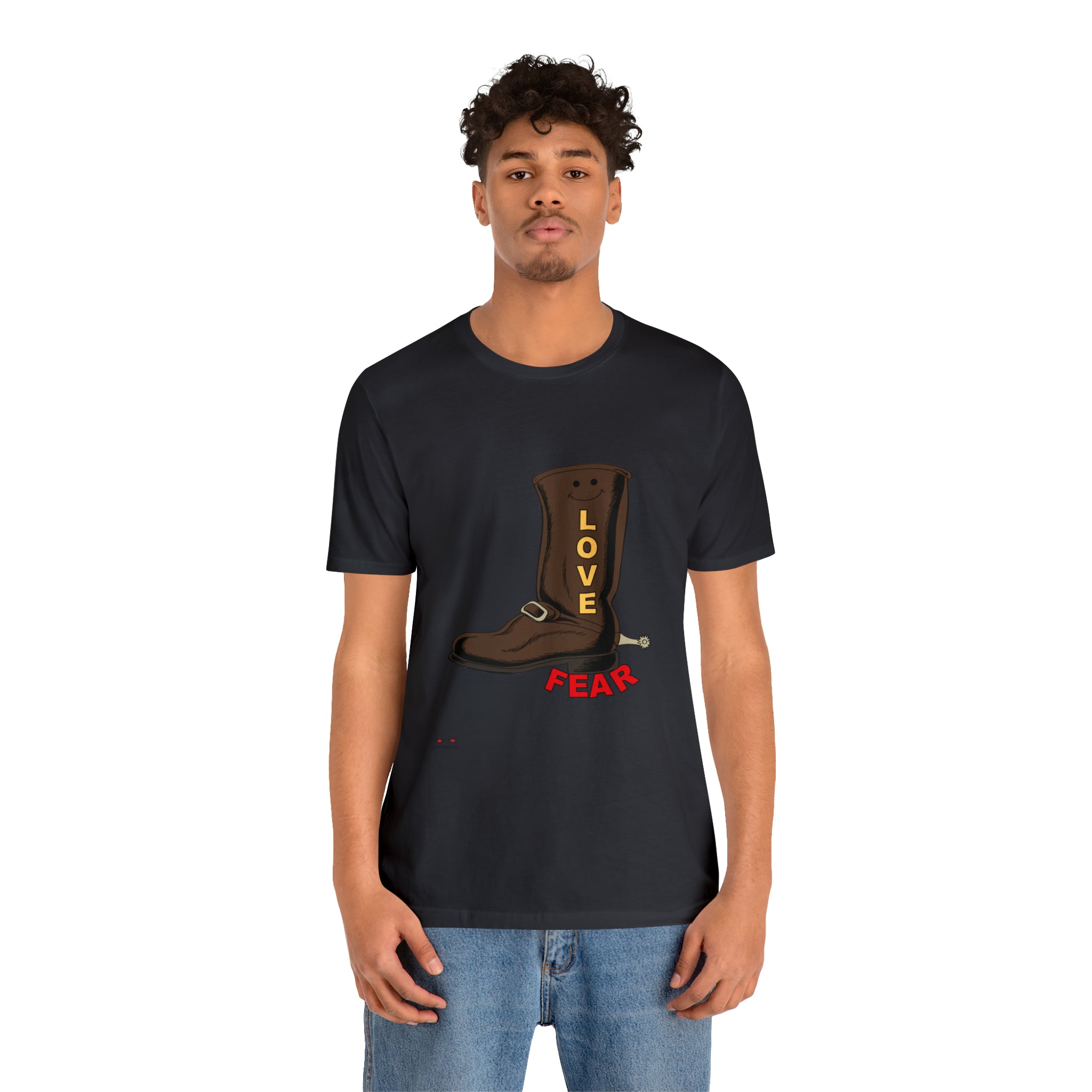 Unisex Jersey Short Sleeve Tee. Love Over Fear