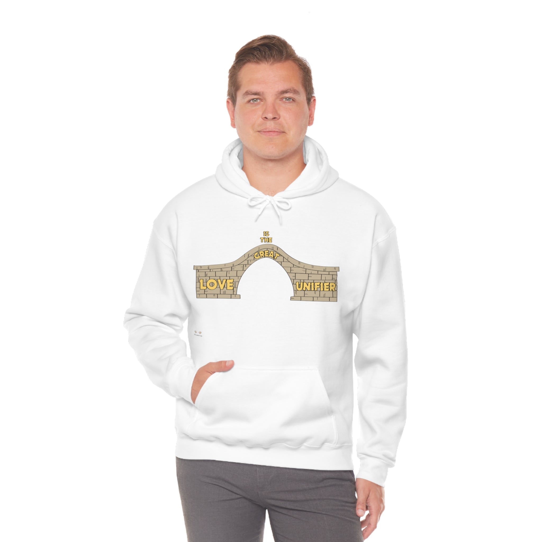 Unisex Heavy Blend Hooded Sweatshirt Love Is The Great Unifier