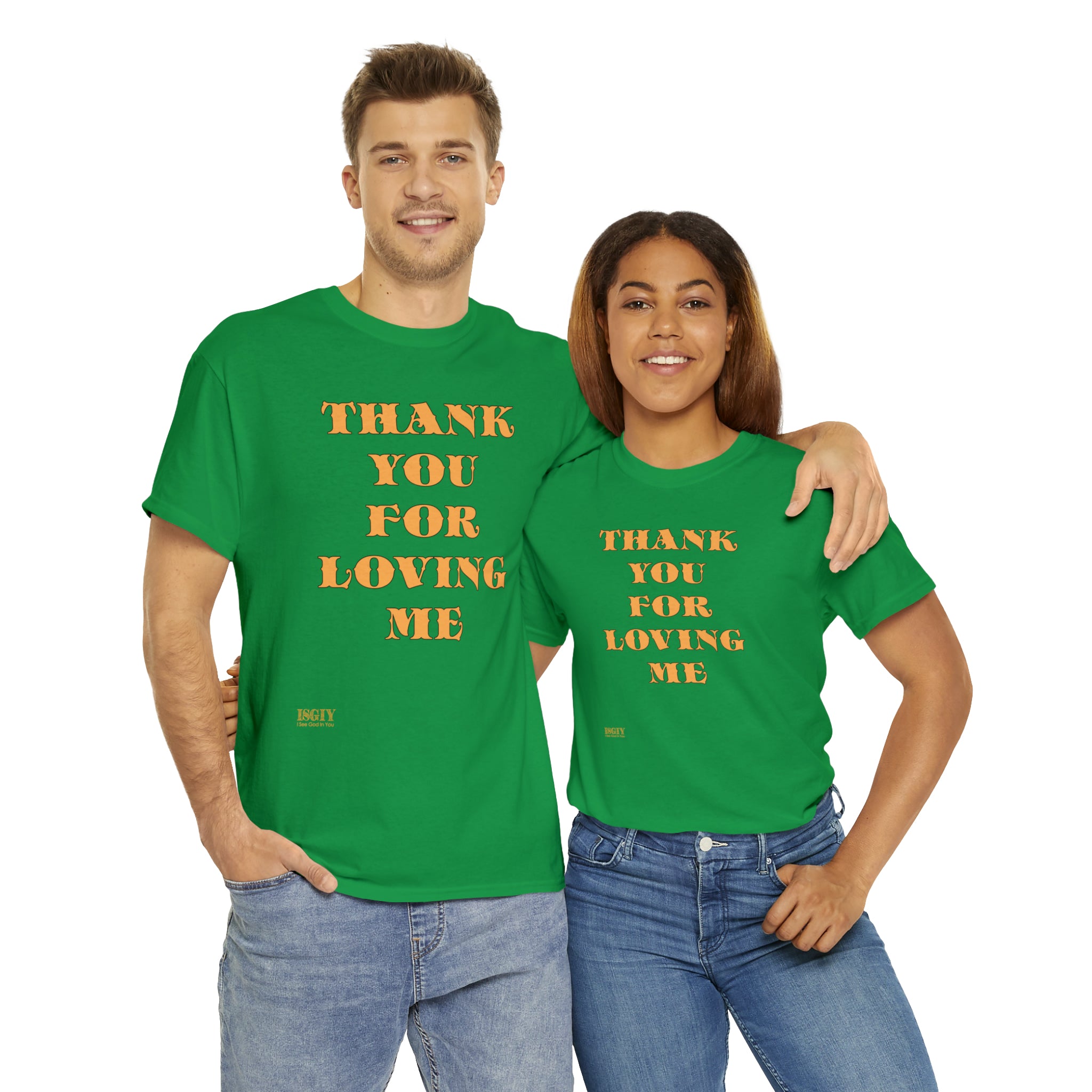 Unisex Heavy Cotton Tee...Thank You For Loving Me...Yel