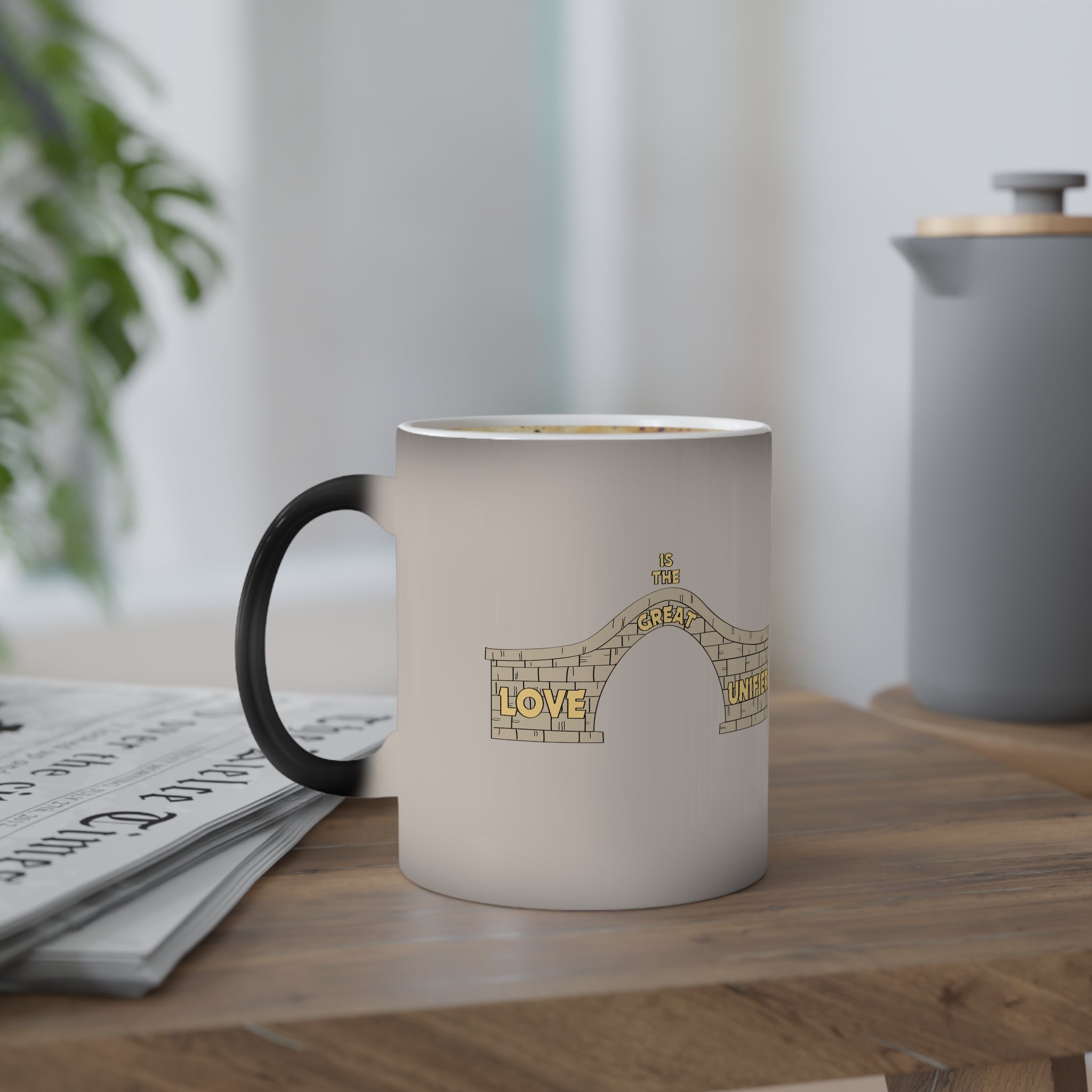 Color-Changing Mug, 11oz. Love Is The Great Unifier