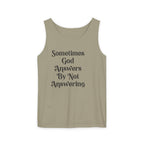 Sometimes God Answers By Not Answering Christian Tank Top