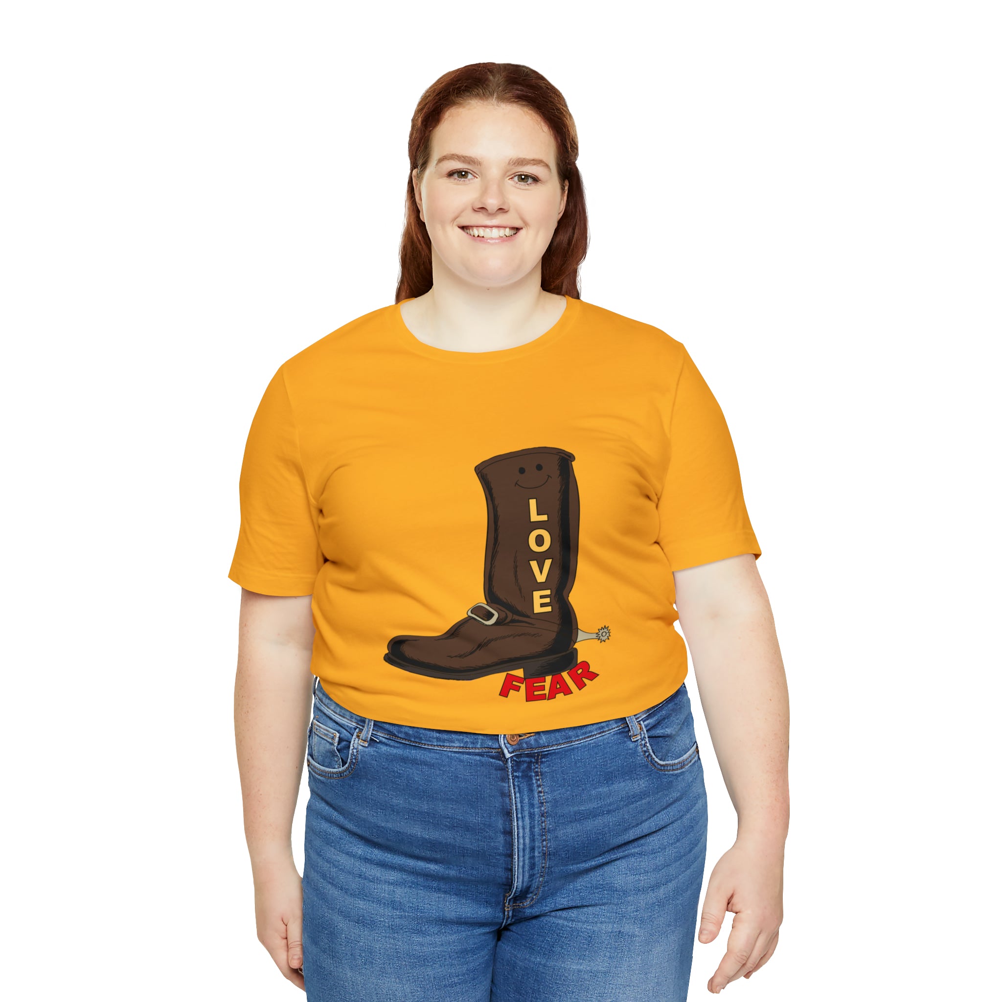 Unisex Jersey Short Sleeve Tee. Love Over Fear