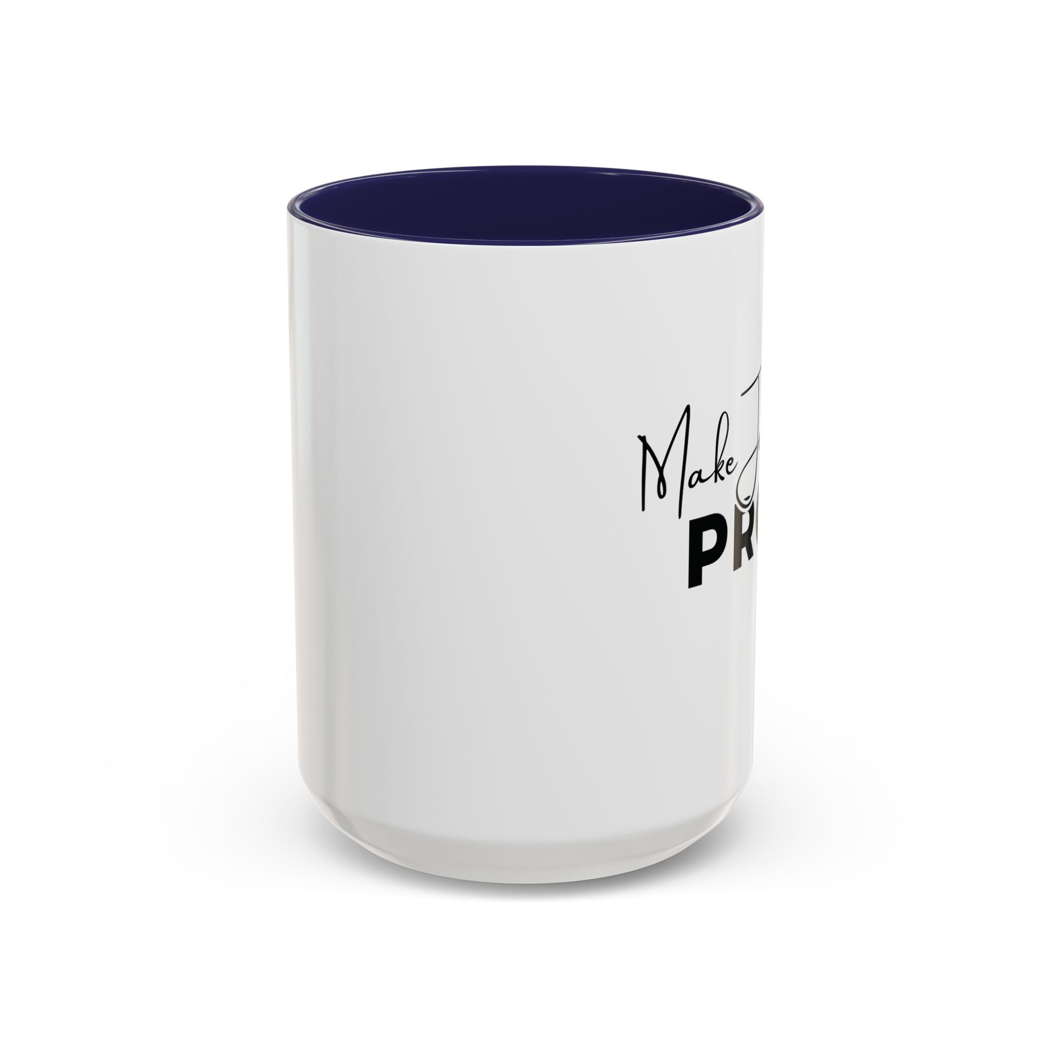 Make Jesus Proud Accent Coffee Mug — Inspirational Christian Coffee Cup