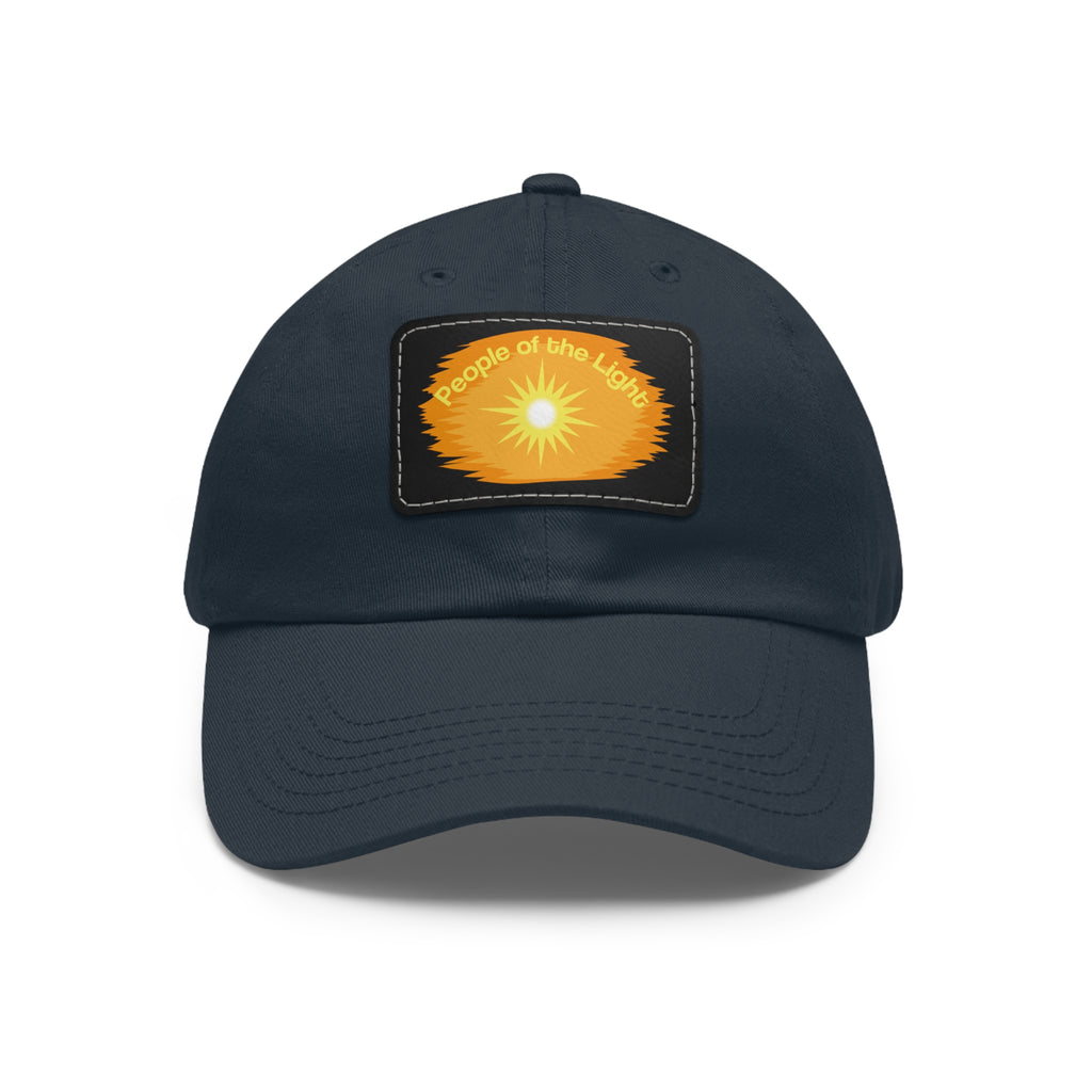 Dad Hat with Leather Patch. People Of The Light