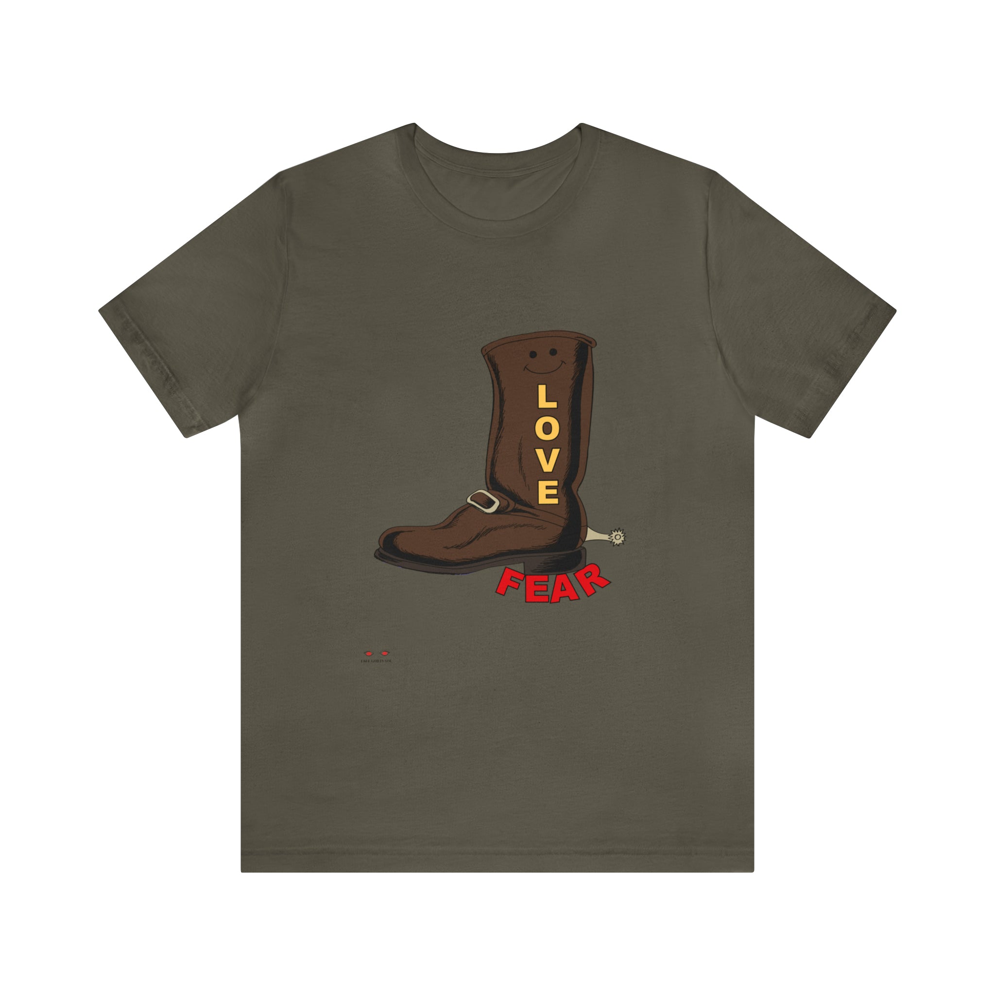 Unisex Jersey Short Sleeve Tee. Love Over Fear