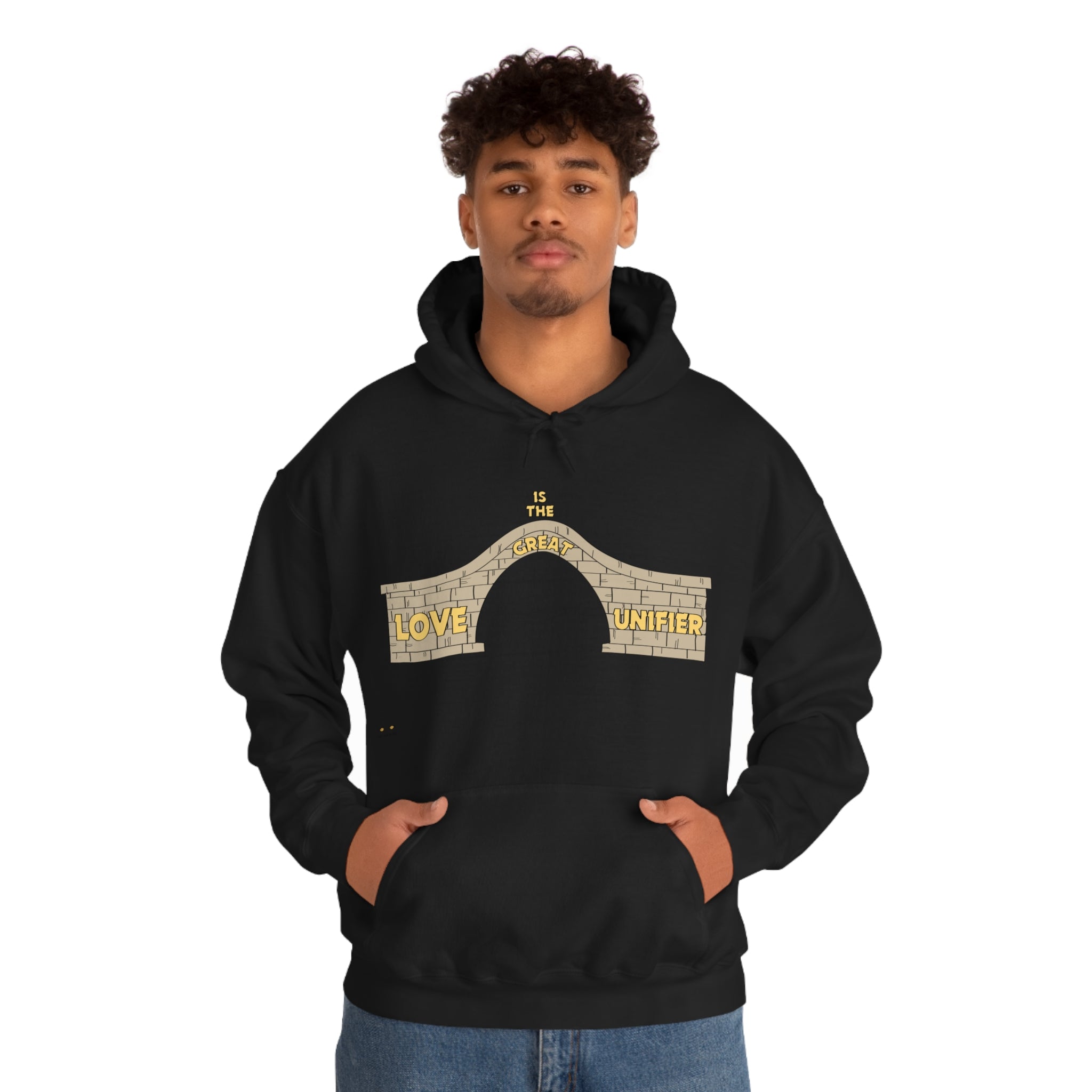 Unisex Heavy Blend Hooded Sweatshirt Love Is The Great Unifier