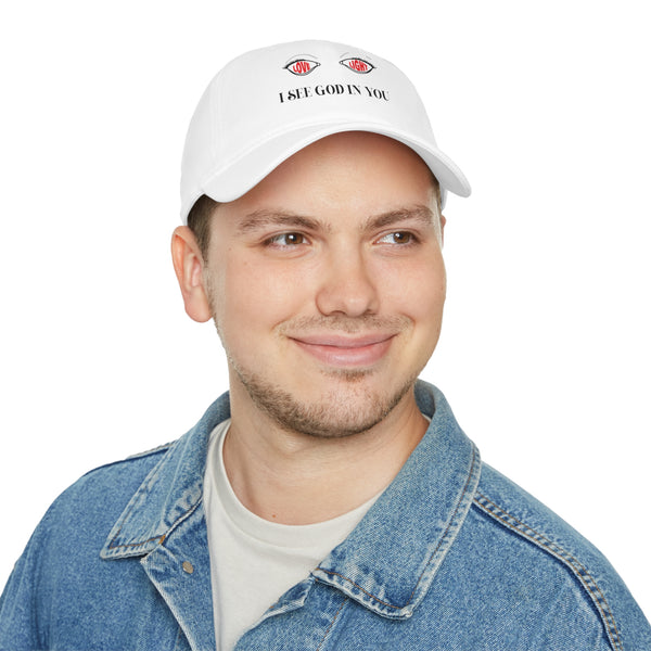 Low Profile Baseball Cap. I See God In You