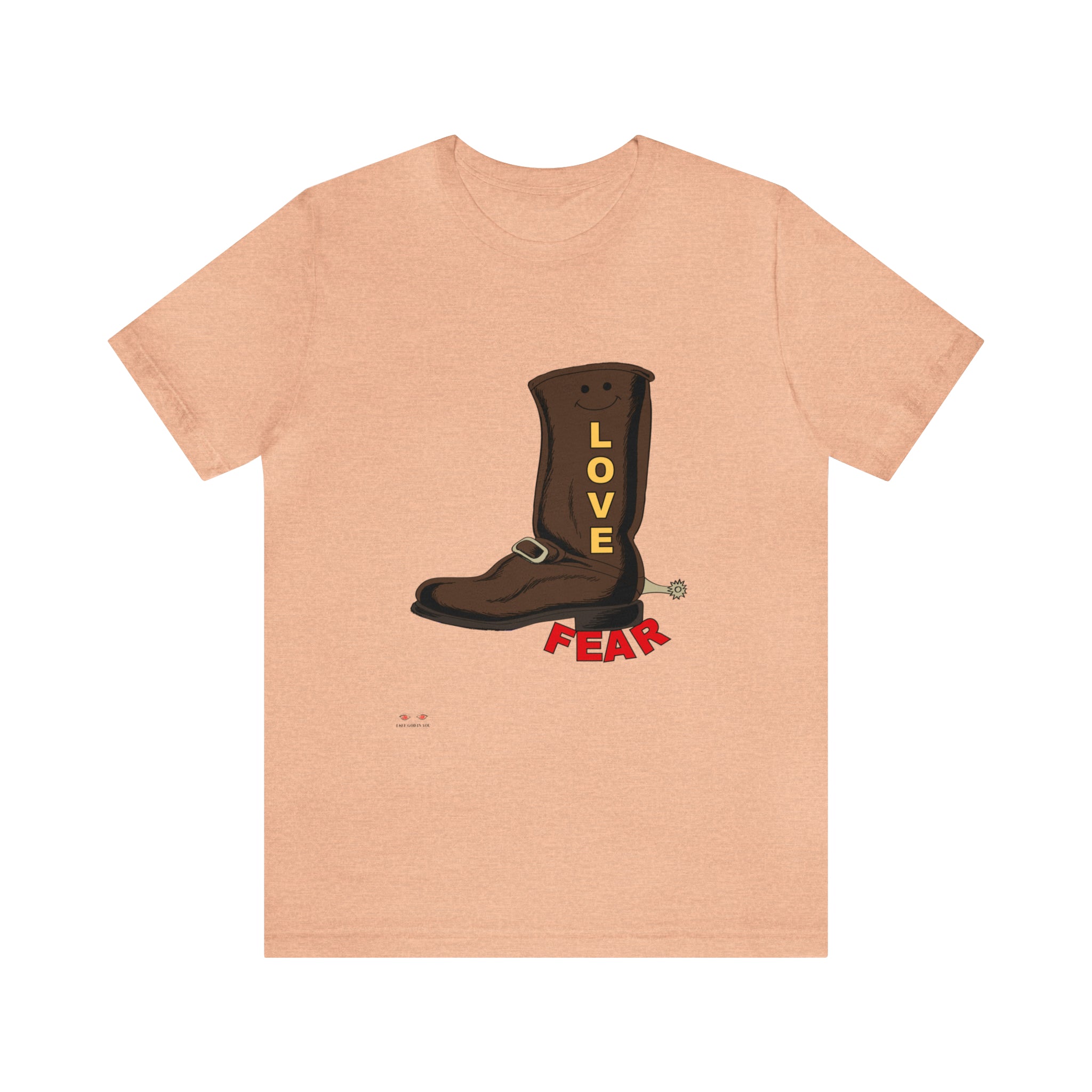 Unisex Jersey Short Sleeve Tee. Love Over Fear
