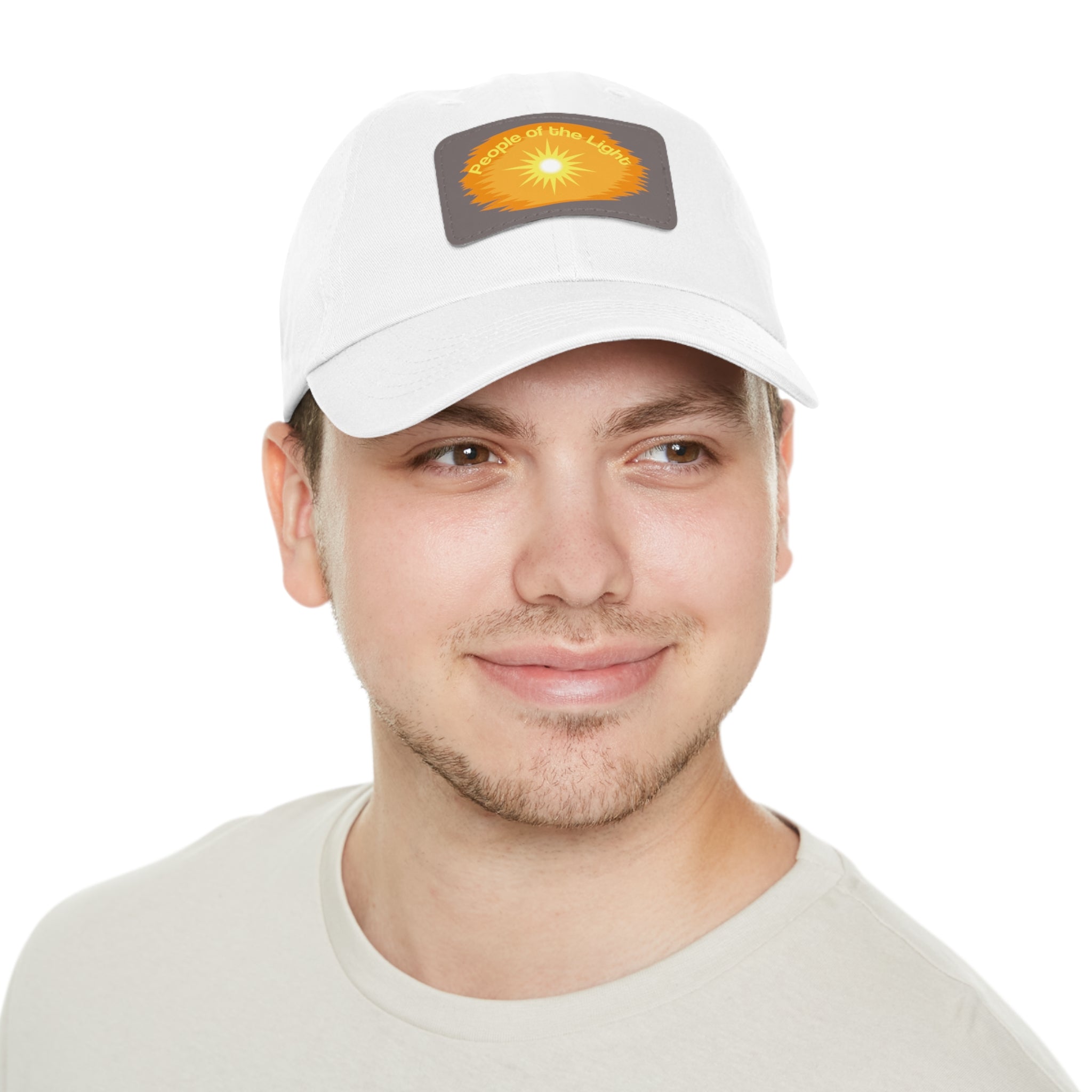 Dad Hat with Leather Patch. People Of The Light