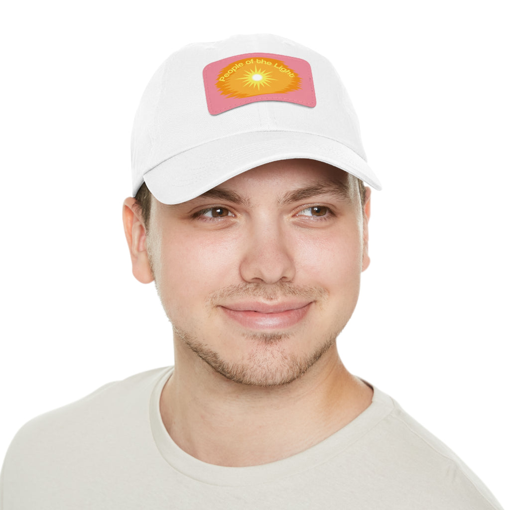 Dad Hat with Leather Patch. People Of The Light