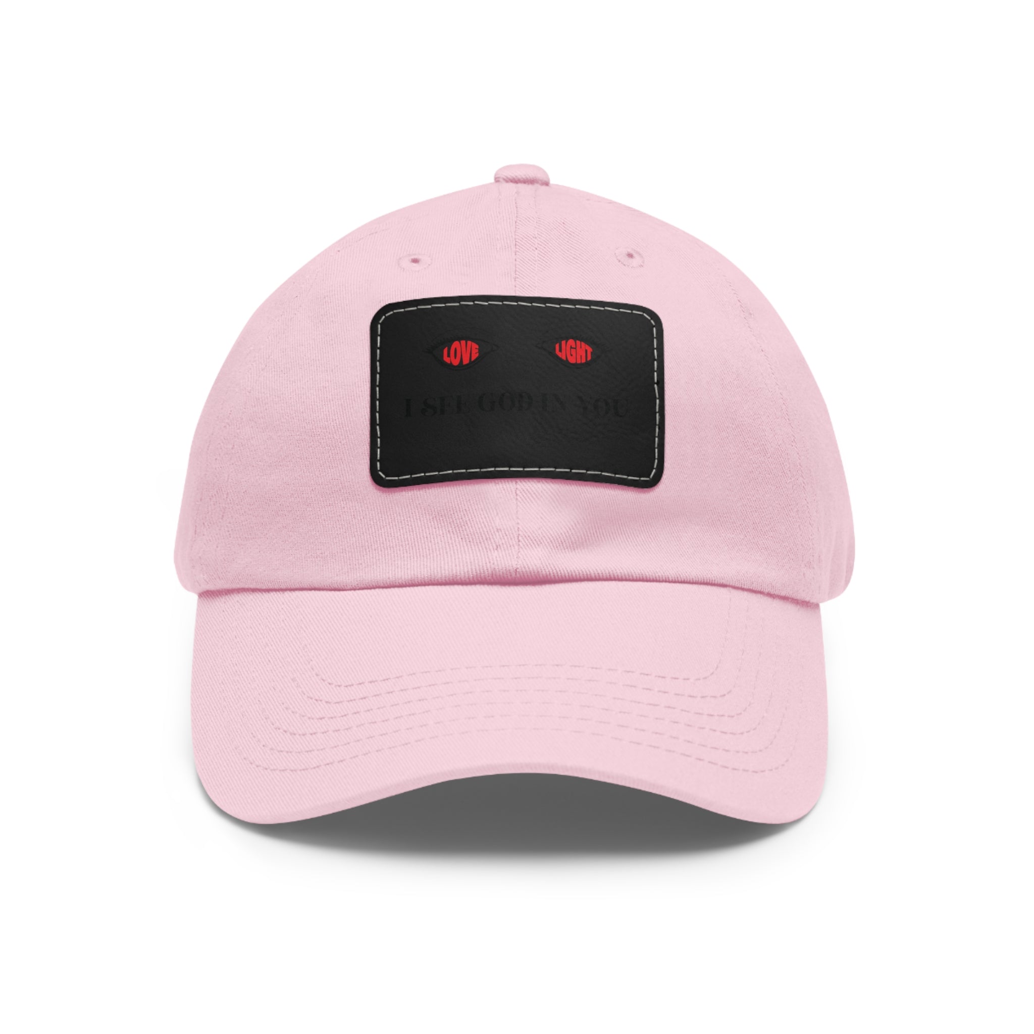 Dad Hat with Leather Patch. I See God In You