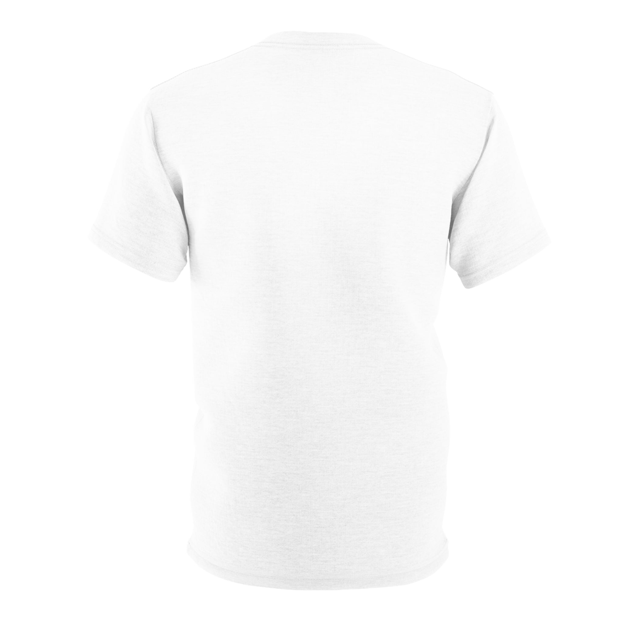 Unisex AOP Cut & Sew Tee...The Mind Never Ages Black Letters