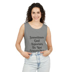 Sometimes God Answers By Not Answering Christian Tank Top
