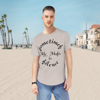 Men's Jersey Curved Hem Tee...Sometimes My Music Is Silence