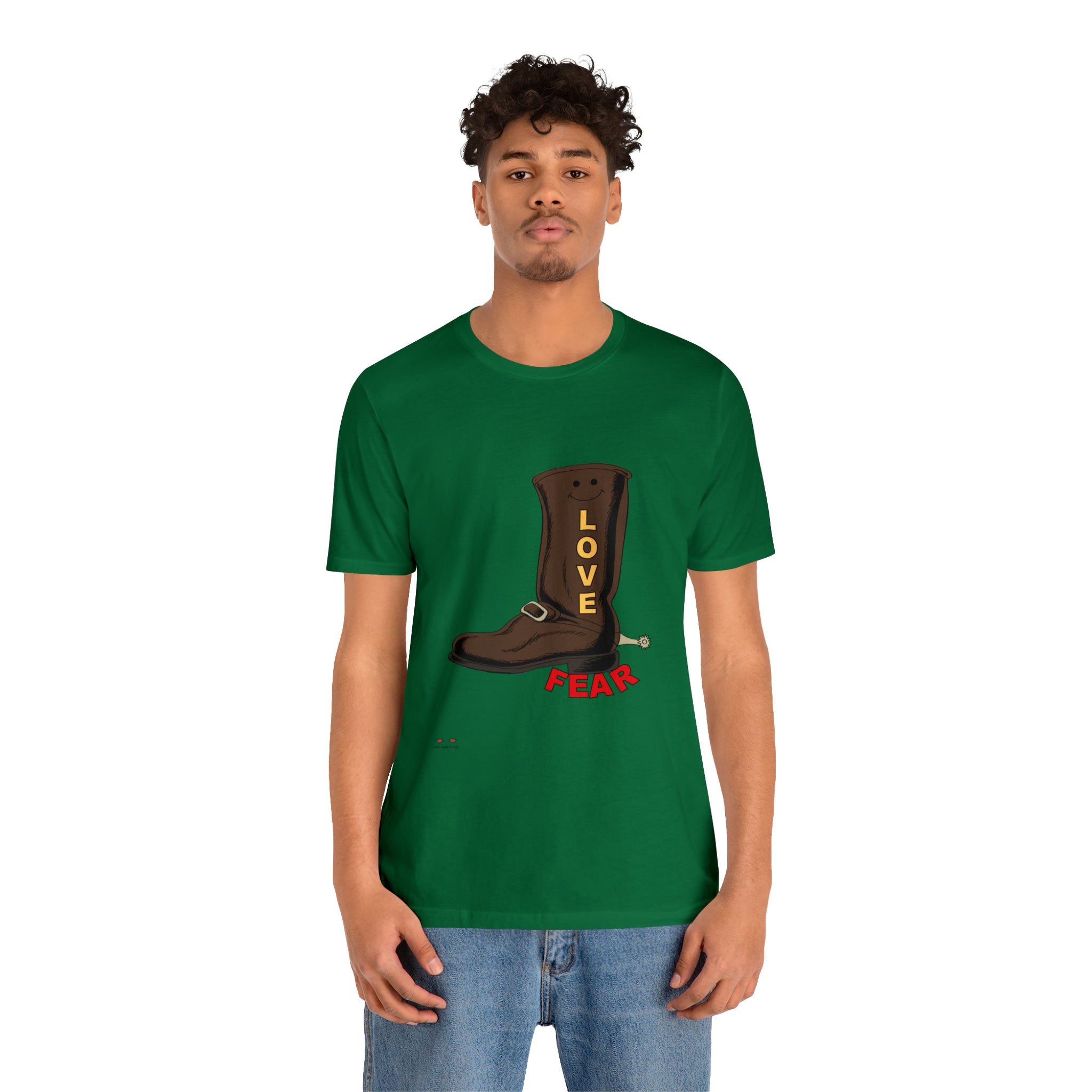 Unisex Jersey Short Sleeve Tee. Love Over Fear