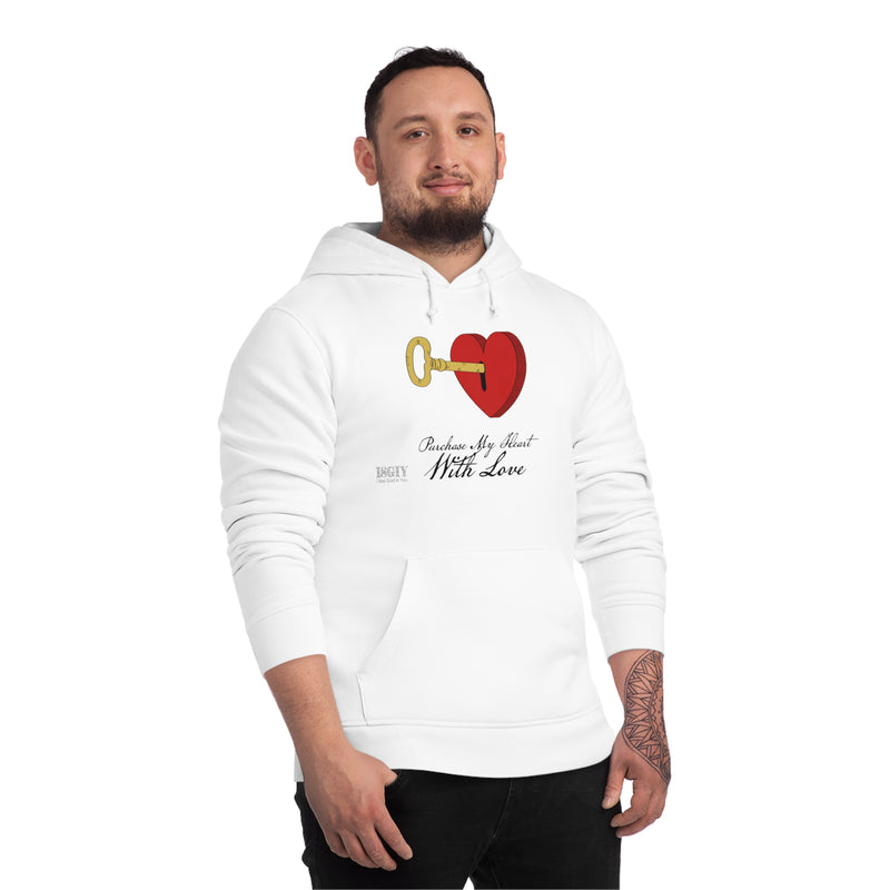 Unisex Drummer Hoodie. Purchase My Heart With Love