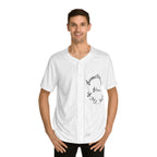 Men's Baseball Jersey (AOP) Sometimes Silence Is My Music