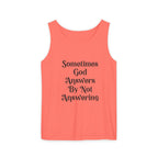 Sometimes God Answers By Not Answering Christian Tank Top