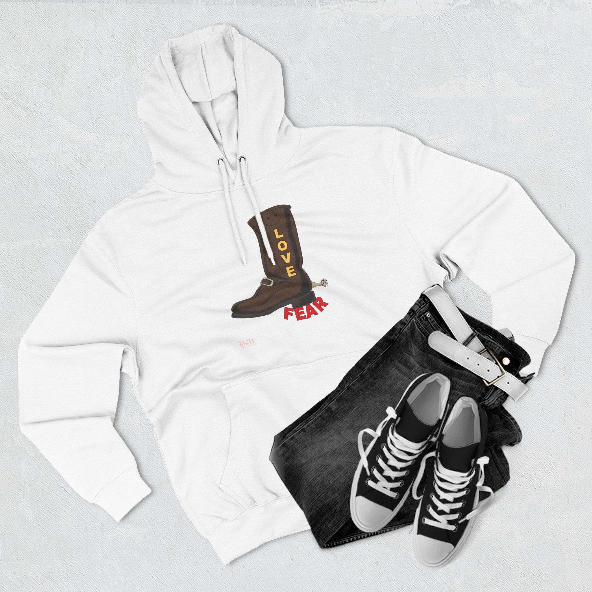 Unisex Premium Pullover Hoodie...Love Over Fear