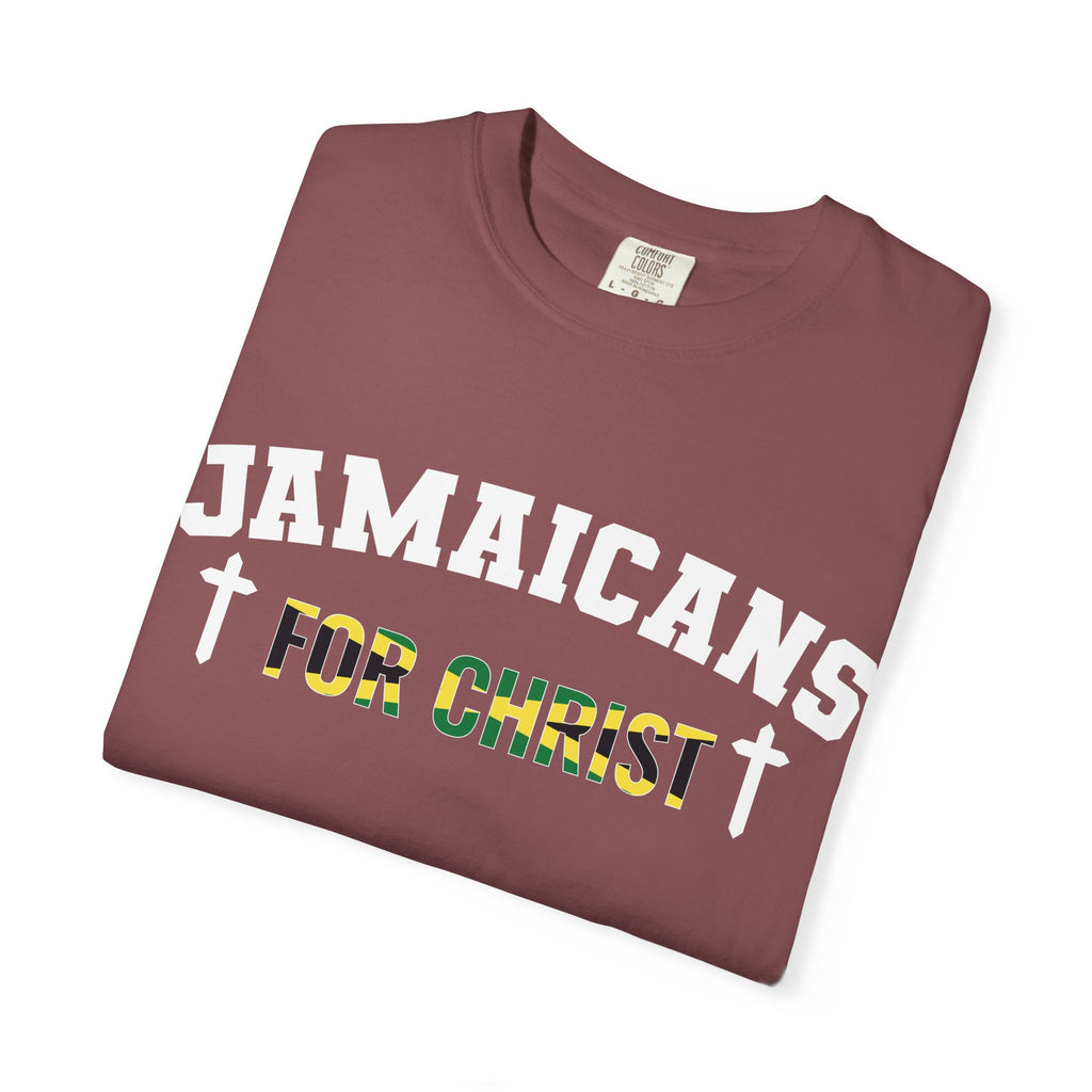 Jamaicans for Christ T-Shirt — Faith & Island Pride Garment-Dyed Tee