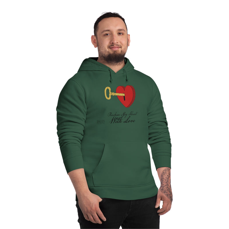 Unisex Drummer Hoodie. Purchase My Heart With Love