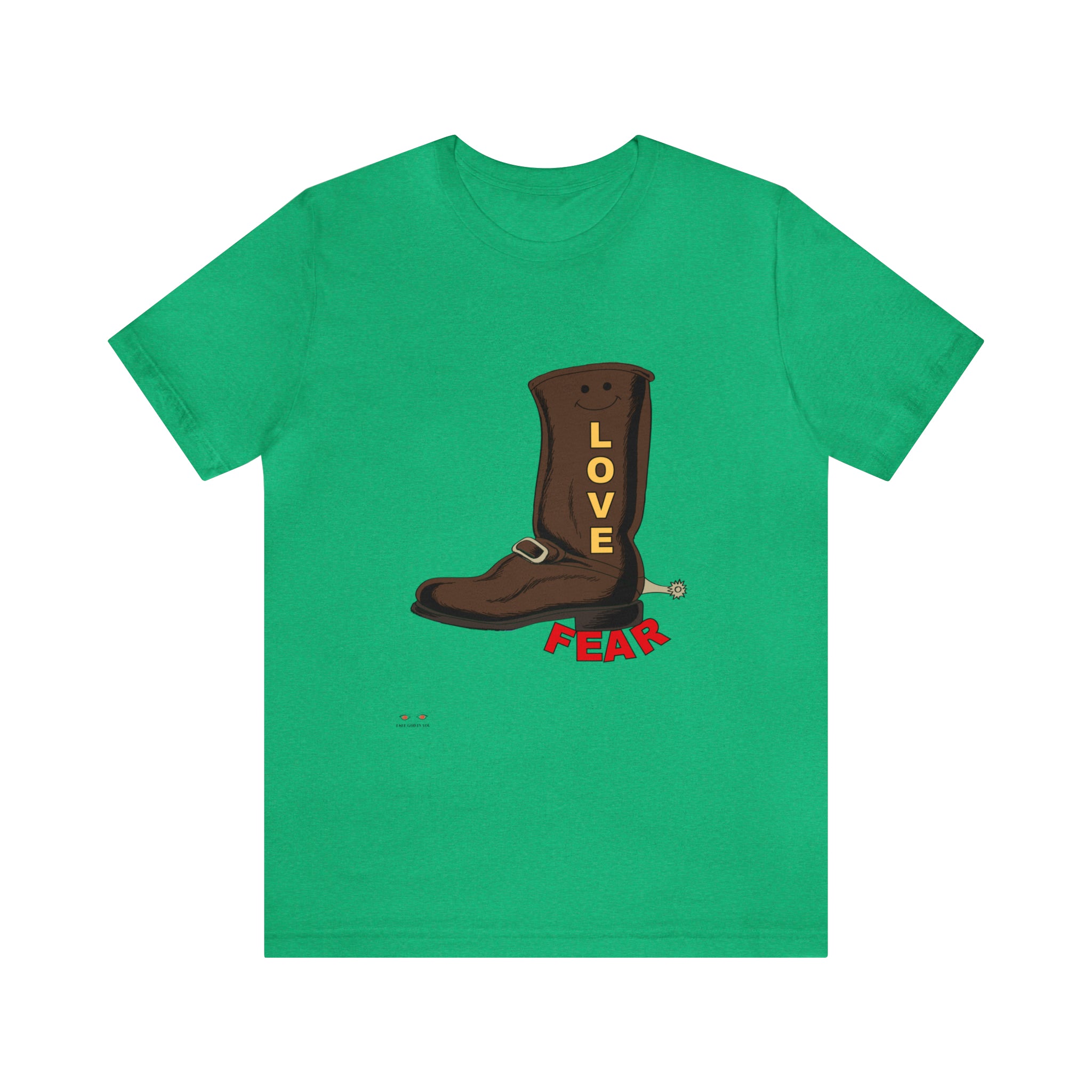 Unisex Jersey Short Sleeve Tee. Love Over Fear