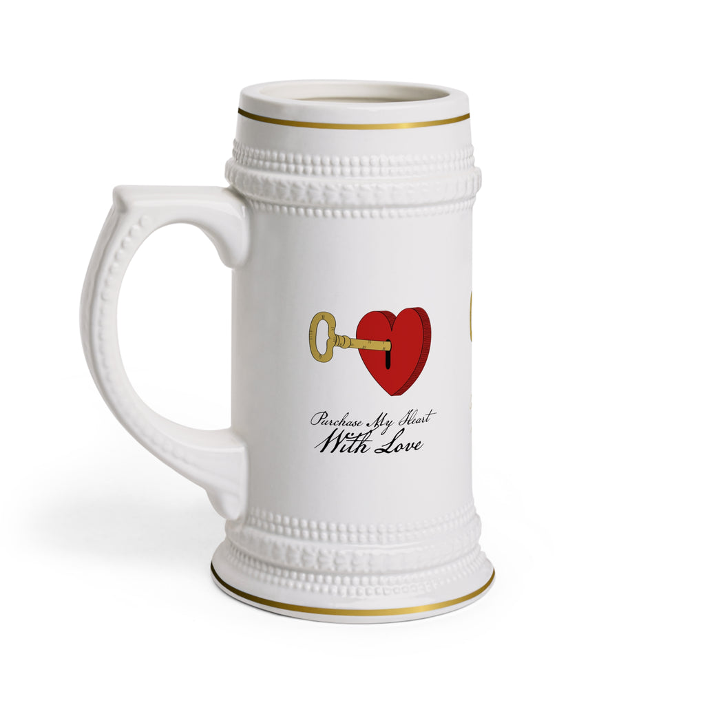 Beer Stein Mug....Purchase My Heart With Love