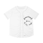 Men's Baseball Jersey (AOP) Sometimes Silence Is My Music